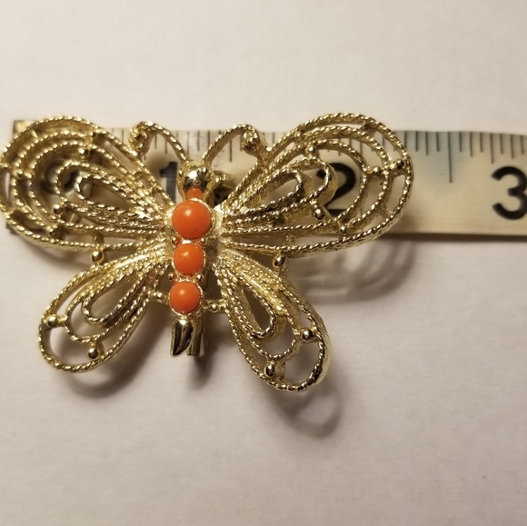 Vintage Butterfly Brooch Pin - Picture 3 of 6